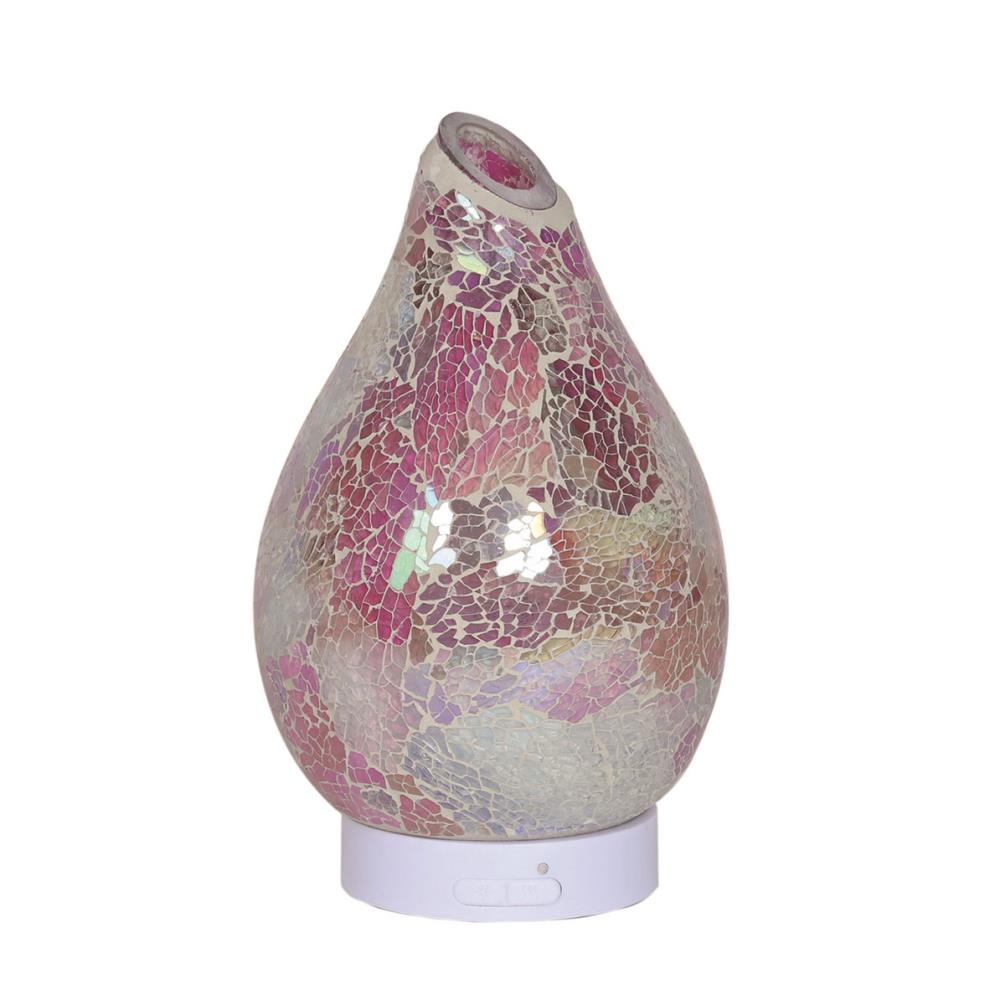 Aroma Pink Crackle Ultrasonic Electric Oil Diffuser £29.69